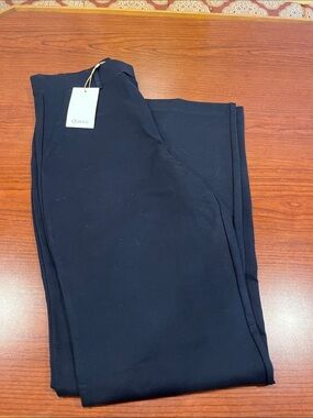 Quince Navy Ultra-Stretch Ponte Bootcut Pants